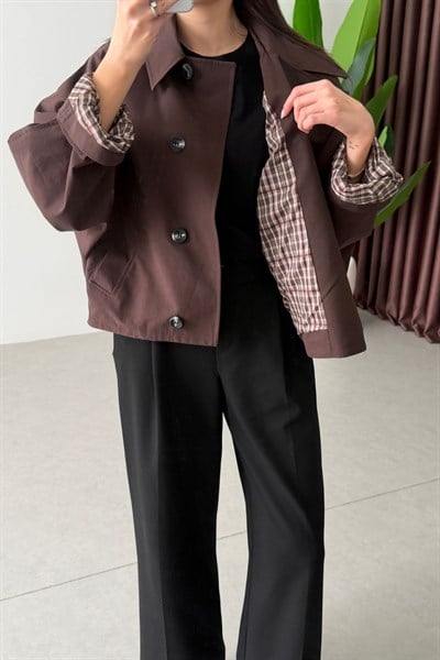 Soul Kahve Oversize Ara Boy Trençkot