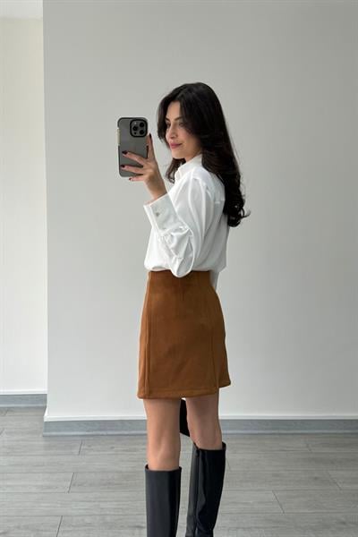 Taba Süet Etek