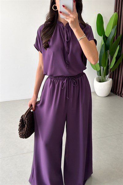 Talon Mor Bluz Pantolon Takım