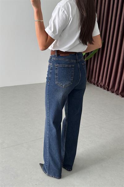Yakira Koyu Mavi Wide Leg Jean 