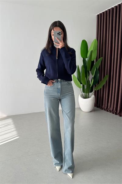 Yelin Buz Mavi Straight Fit Jean