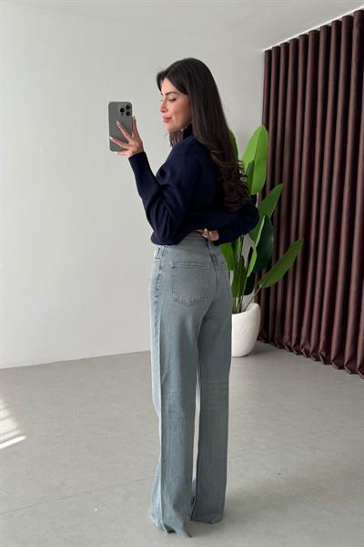 Yelin Buz Mavi Straight Fit Jean