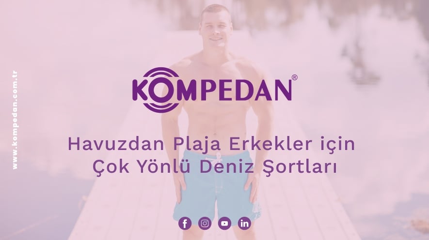 Havuzdan Plaja Erkekler için Çok Yönlü Deniz Şortları