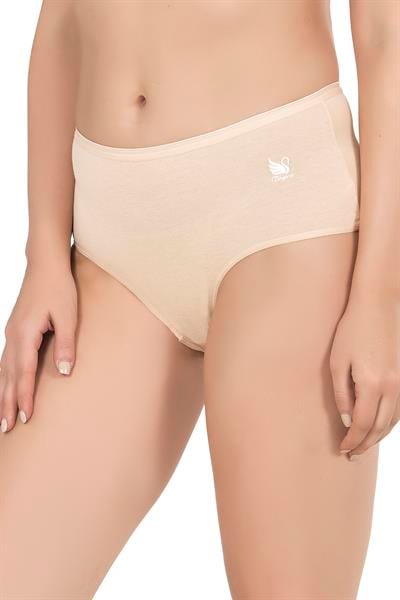 Kadın Pamuklu Yüksek Bel Bato Modal Külot Ten | K23922