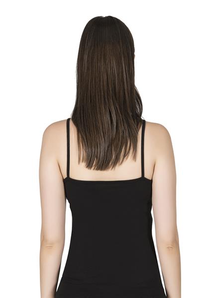 Kadın Esnek Rahat Biyeli İp Askılı Pamuklu Modal Atlet | Siyah K24264