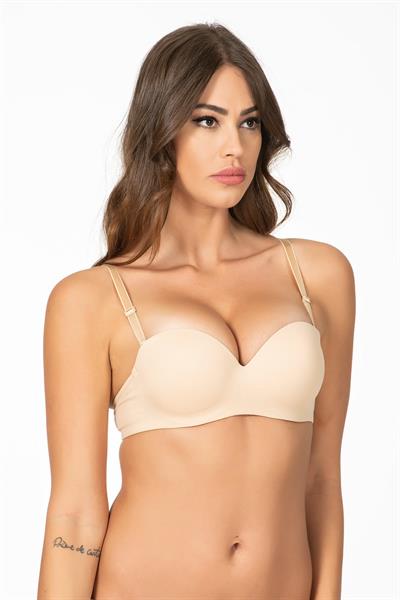 Straplez Dolgulu Sütyen | Ten 1110P