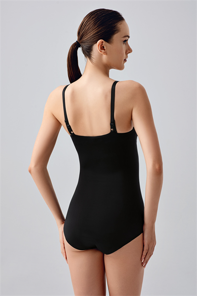 Kadın Lazer Kesim Askılı Slip Korse | Siyah 9240