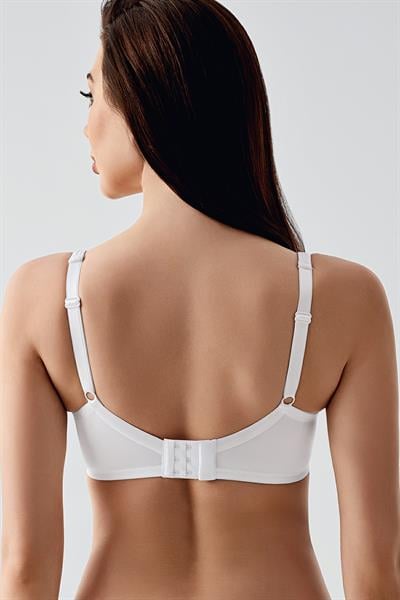 Kadın D Kap Dantelli Toparlayıcı Sütyen | Beyaz 6000
