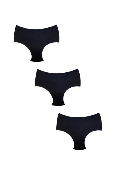 3lü Pamuklu Bato Bamboo Külot | Siyah  0325