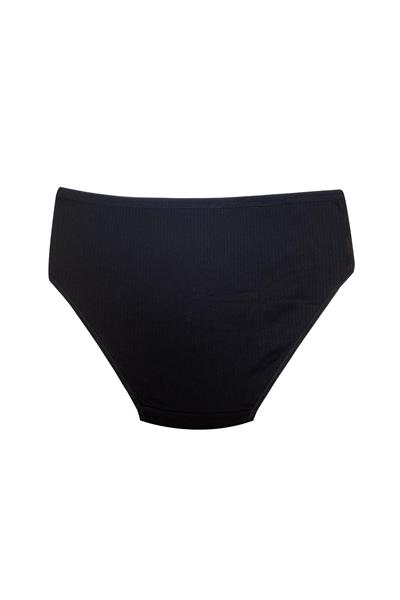 3lü Pamuklu Bato Ribana| Siyah 0305