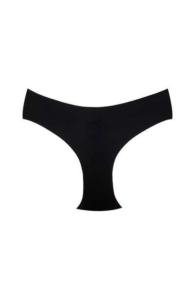 3lü Pamuklu Lazer Kesim Bato Külot | Siyah 0405