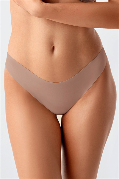 Kadın Dikişsiz Lazer Kesim Brazilian Külot | Cappuccino 9204