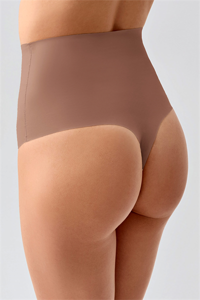Lazer Kesim Yüksek Bel String | Cappuccino 9206
