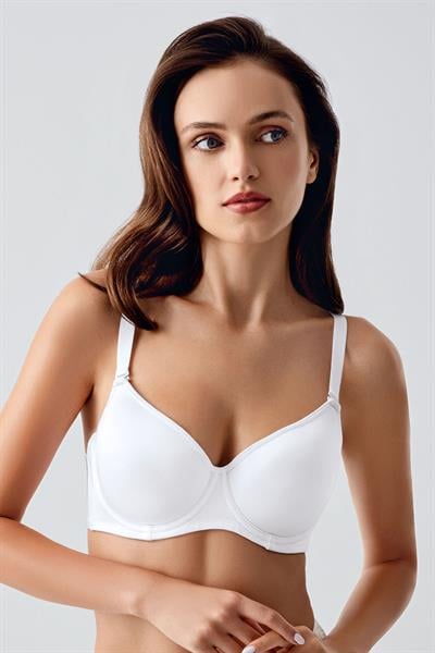 Kadın C Kap Desteksiz Sütyen | Beyaz 7900