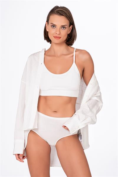 4lü Paket Kadın Pamuklu Modal Bato Yüksek Bel Külot | Asorti K23922