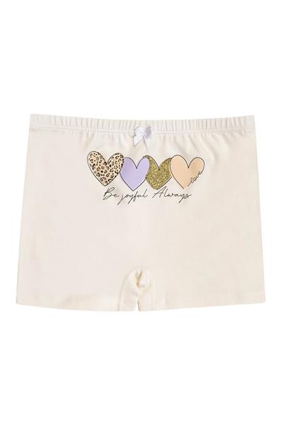 5li Paket Kız Çocuk Karışık Desenli Pamuklu Yumuşak Şort Boxer | 41602