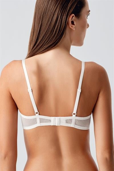 Kadın B Kap Dantelli Desteksiz Sütyen | Ekru 8410