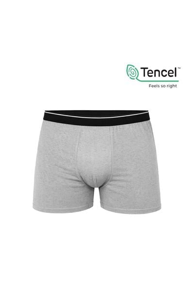 5li Paket Erkek Pamuklu Modal Boxer | Gri K11256