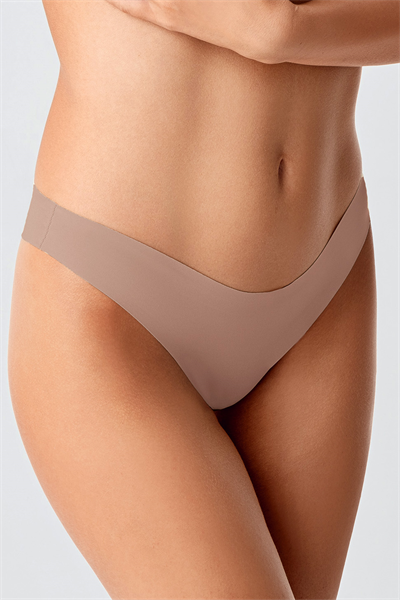 Kadın Dikişsiz Lazer Kesim Brazilian Külot | Cappuccino 9204