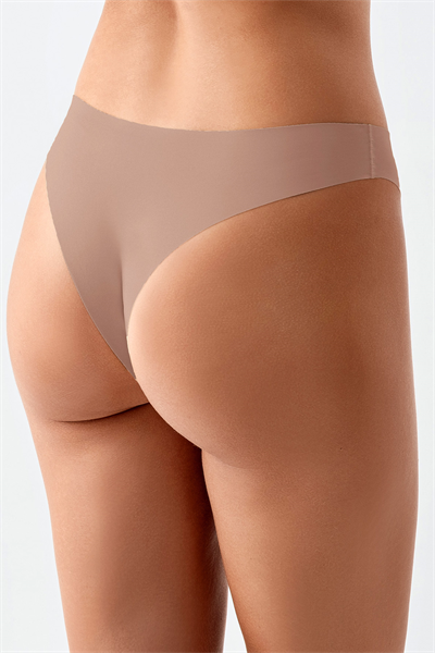 Kadın Dikişsiz Lazer Kesim Brazilian Külot | Cappuccino 9204