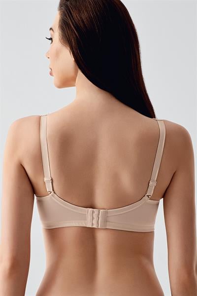 Kadın C Kap Balenli Tül Detaylı Toparlayıcı Sütyen | Ten 2304