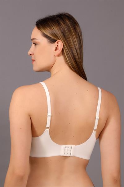 Desteksiz Ayarlanabilir Askılı Pedli Lazer Sütyen | Ekru 6110