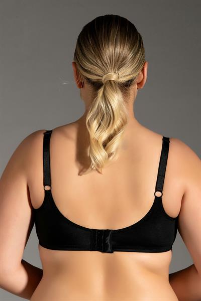 Balenli Minimizer Desteksiz C Kap Sütyen | Siyah 2301