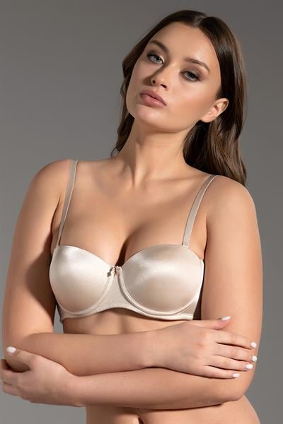 Çıkarılabilir Askılı Straplez Desteksiz Sütyen | Ten 7050