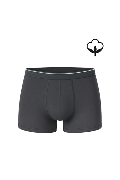 5li Paket Erkek Pamuklu Likralı Esnek Rahat Boxer Şort | Antrasit K11226