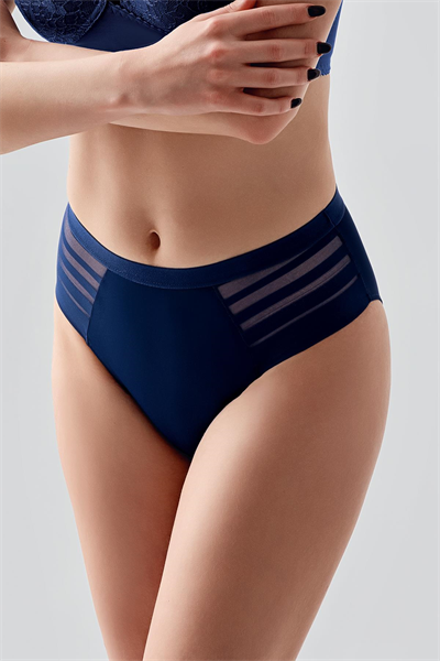 Kadın Yüksek Bel Seamless Toparlayıcı Külot | Lacivert 9303-A