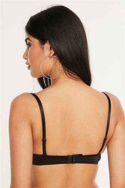 Kadın B Kap Çift Destekli Basic Sütyen | Siyah 7040