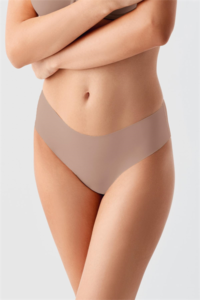 Kadın Lazer Kesim Mikro Modal Seamless Külot | Cappuccino 9203