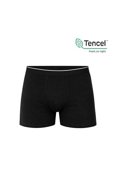 5li Paket Erkek Pamuklu Modal Boxer | Siyah K11256