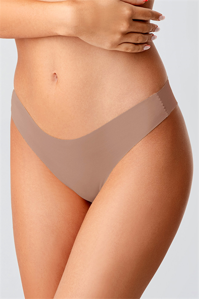 Kadın Dikişsiz Lazer Kesim Brazilian Külot | Cappuccino 9204