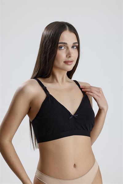 Desteksiz Emzirme Sütyeni | Siyah