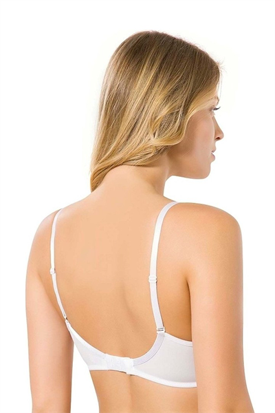 Desteksiz Pufidik Kaplı Micro Sütyen Ekru |  9600 