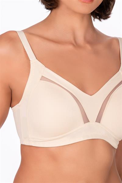 	Kadın Tül Detay Toparlayıcı Sütyen | Ten 706