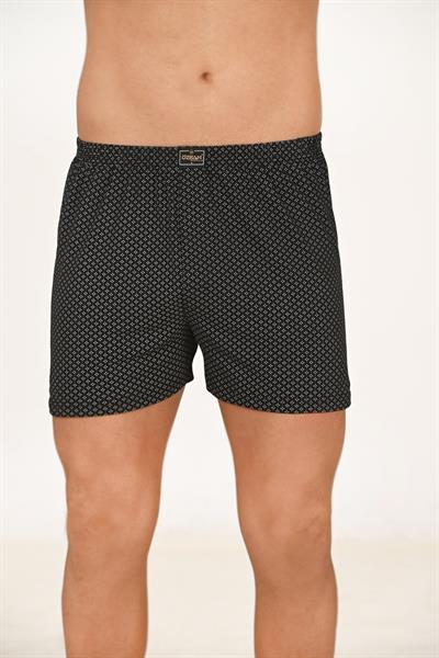 Erkek 5li Paket Havlu Bel Pamuklu Düğmeli Desenli Boxer | 11112