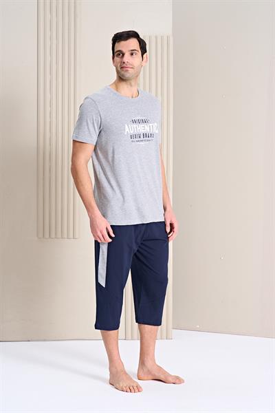 Erkek Bisiklet Yaka Kapri Takım | 1762