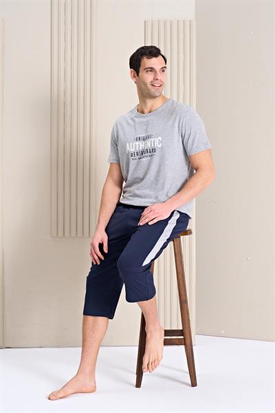 Erkek Bisiklet Yaka Kapri Takım | 1762