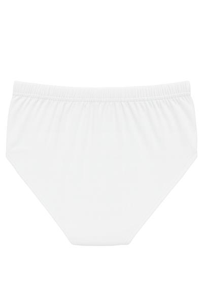 Erkek Çocuk %100 Pamuklu Süprem Esnek Rahat Külot | Beyaz K0710