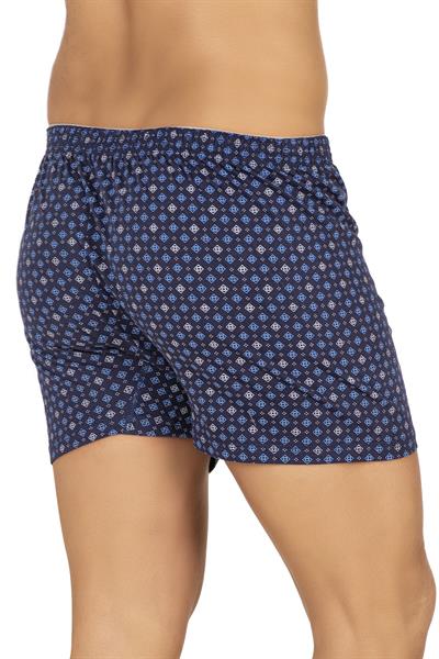 Erkek Havlu Bel Pamuklu Düğmeli Desenli Boxer | 11112