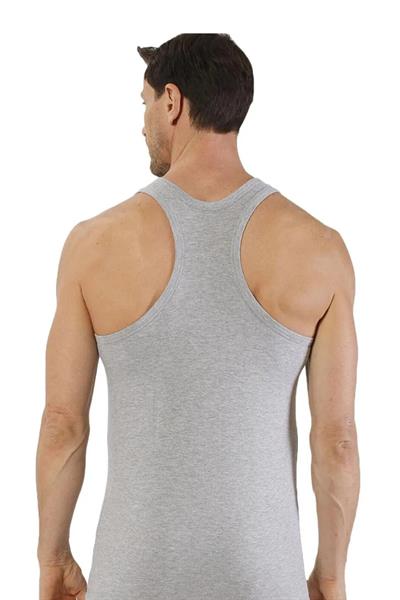 Erkek Likralı Sporcu Atlet Gri Melanj | K0267