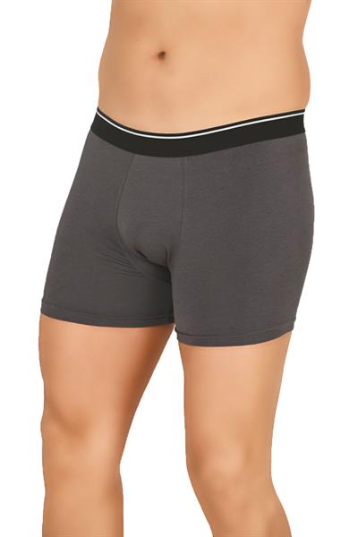 Erkek Modal Pamuklu Boxer Şort | Antrasit K11256