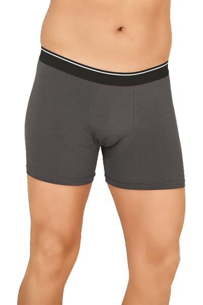 Erkek Modal Pamuklu Boxer Şort | Antrasit K11256