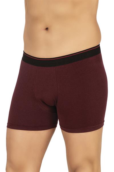 Erkek Modal Pamuklu Boxer Şort | Bordo K11256