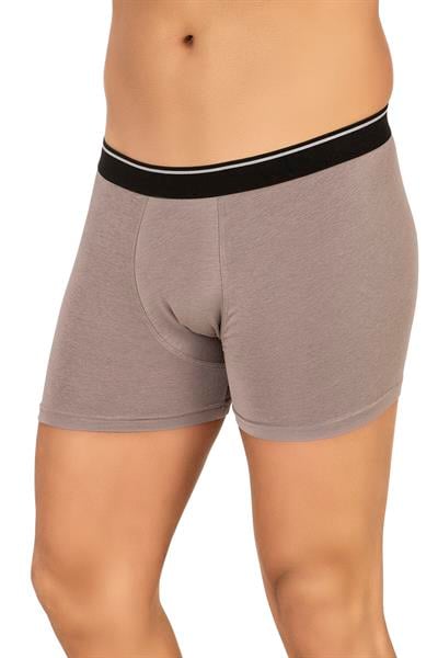 Erkek Modal Pamuklu Boxer Şort | Gri K11256