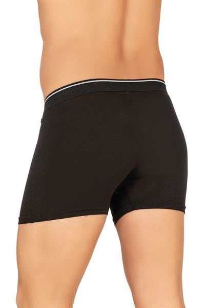 Erkek Modal Pamuklu Boxer Şort | Siyah K11256