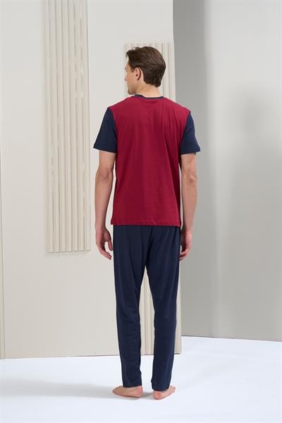 Erkek Önü Patlı Altı Uzun Pijama Takım | 1713