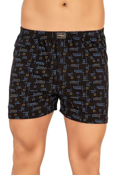 Erkek Pamuklu Desenli Boxer | 11810